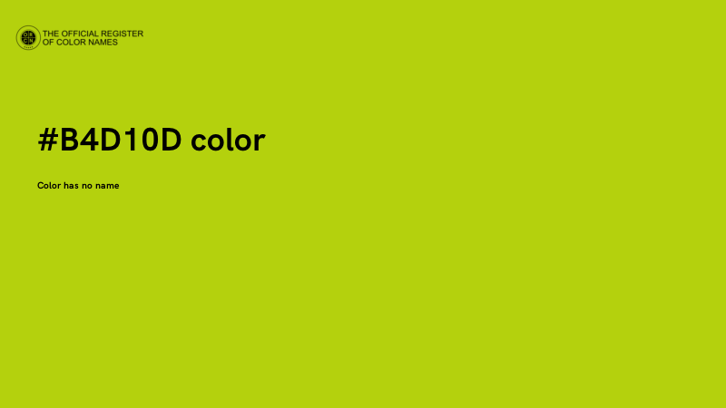 #B4D10D color image