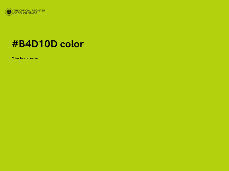 #B4D10D color image