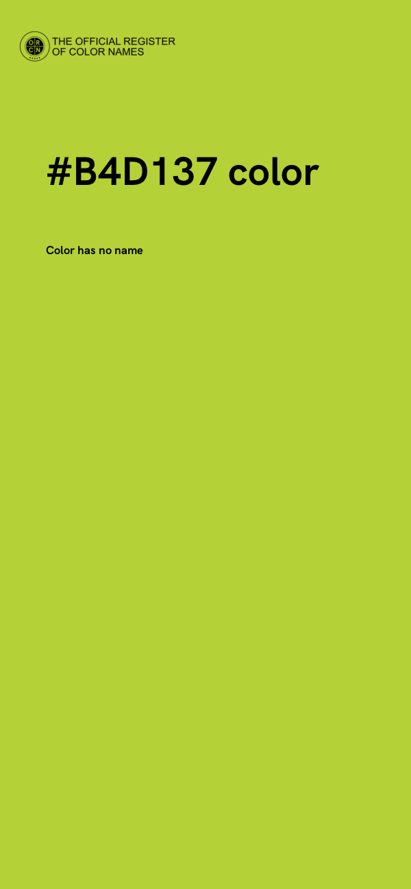 #B4D137 color image