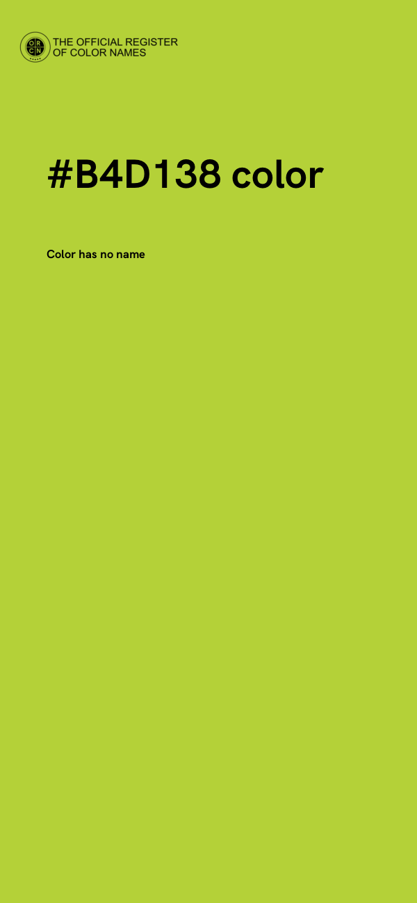 #B4D138 color image