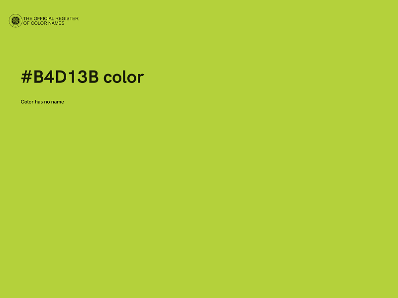 #B4D13B color image