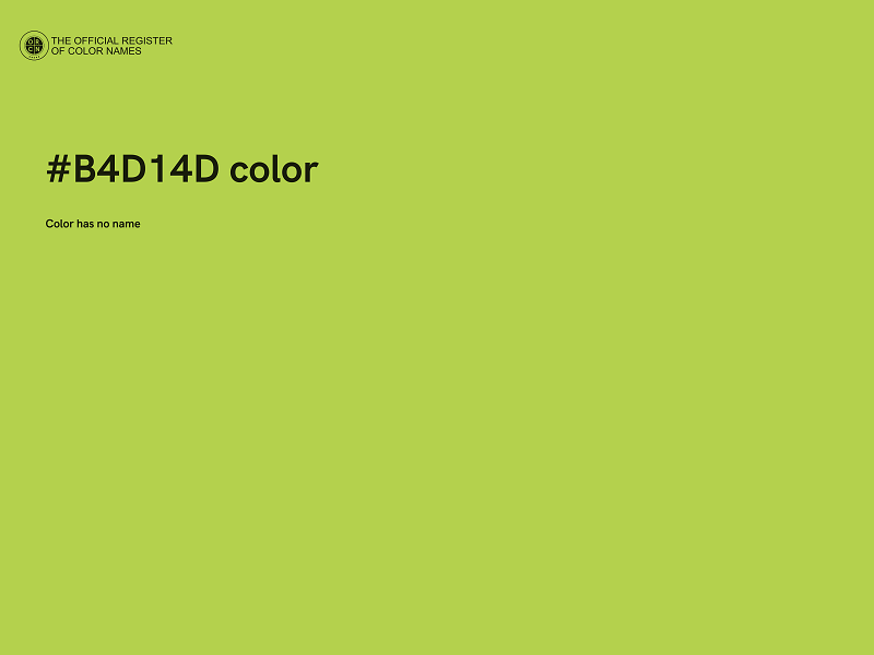 #B4D14D color image