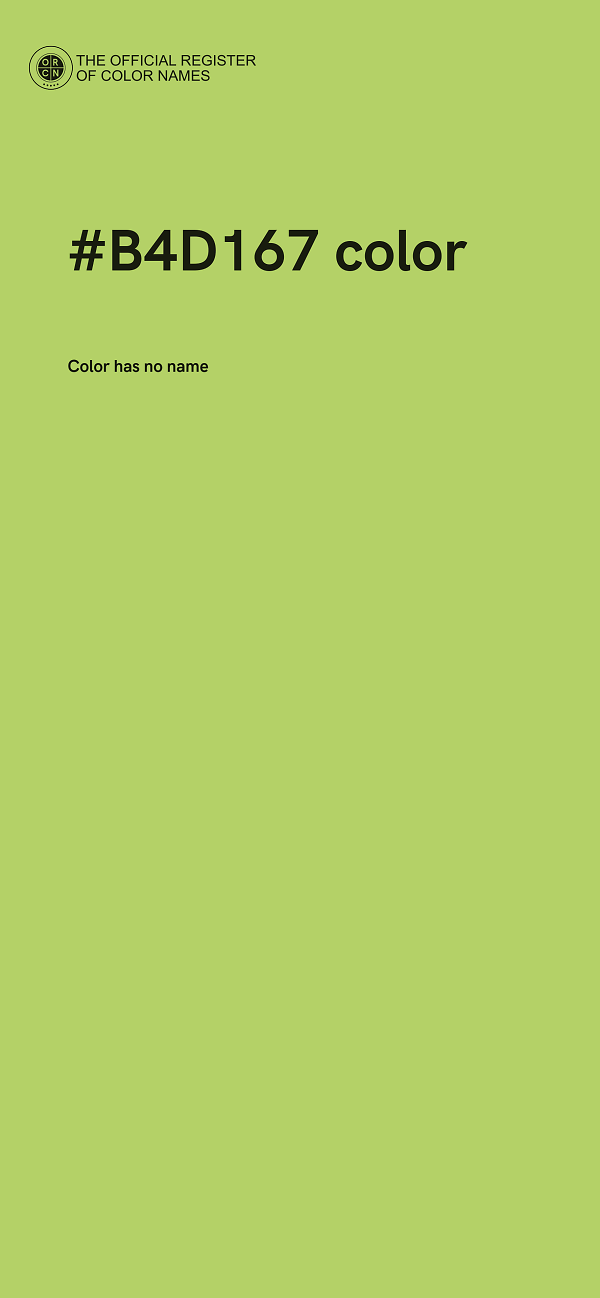 #B4D167 color image