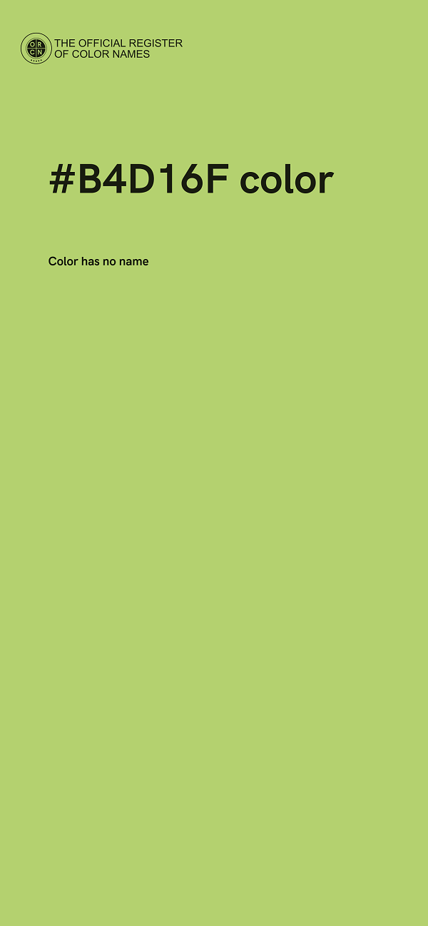 #B4D16F color image
