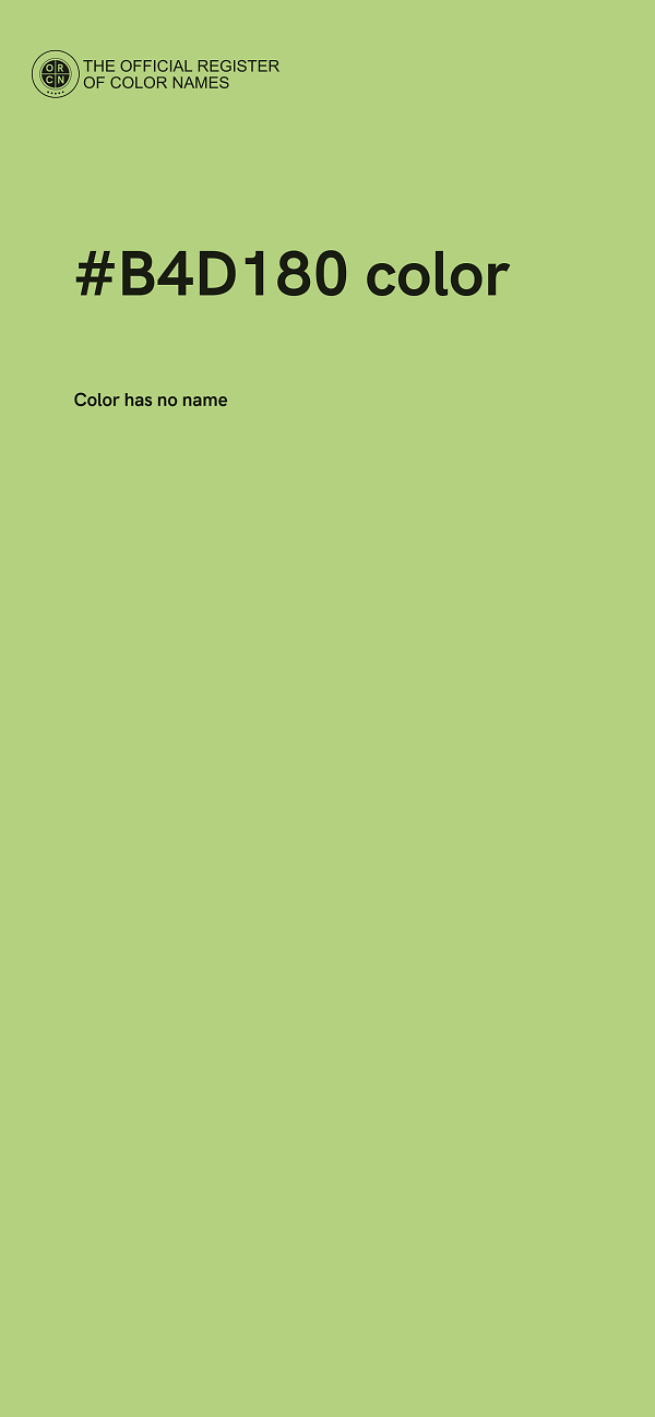 #B4D180 color image