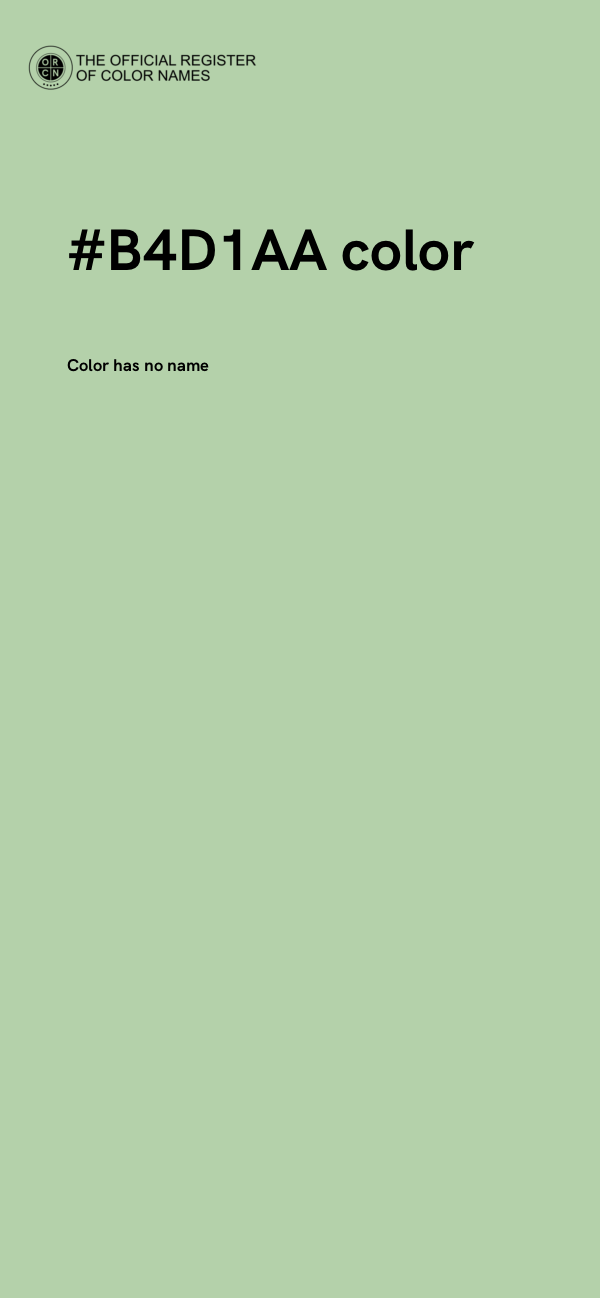 #B4D1AA color image