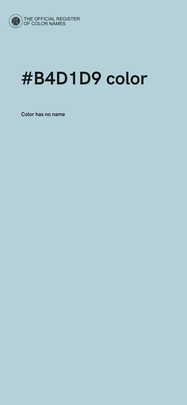 #B4D1D9 color image