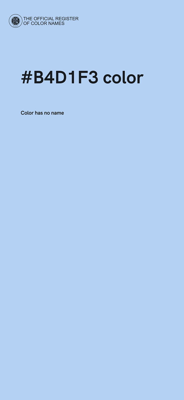 #B4D1F3 color image