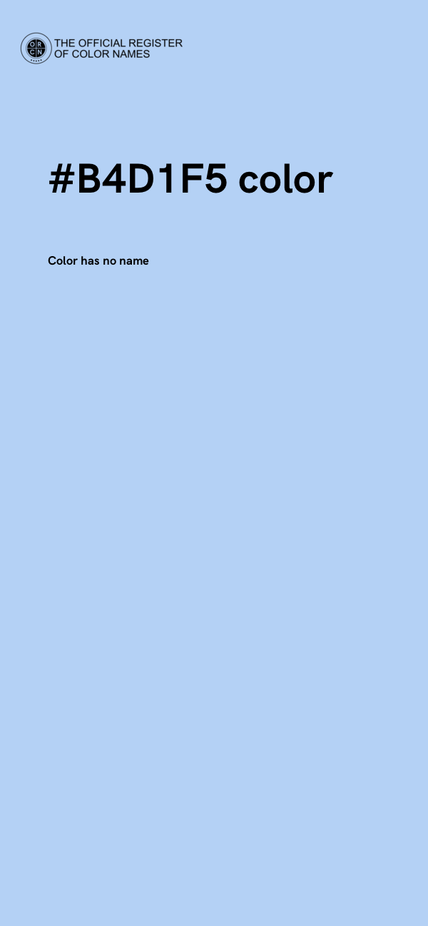 #B4D1F5 color image