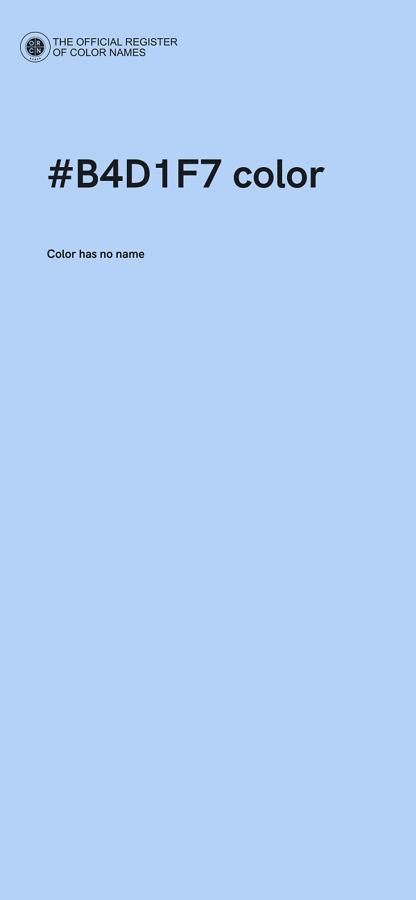#B4D1F7 color image