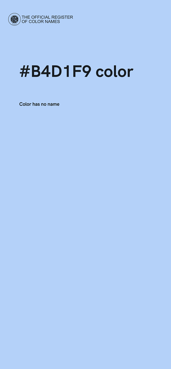 #B4D1F9 color image
