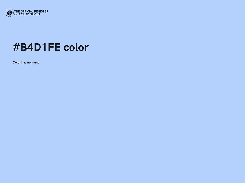 #B4D1FE color image