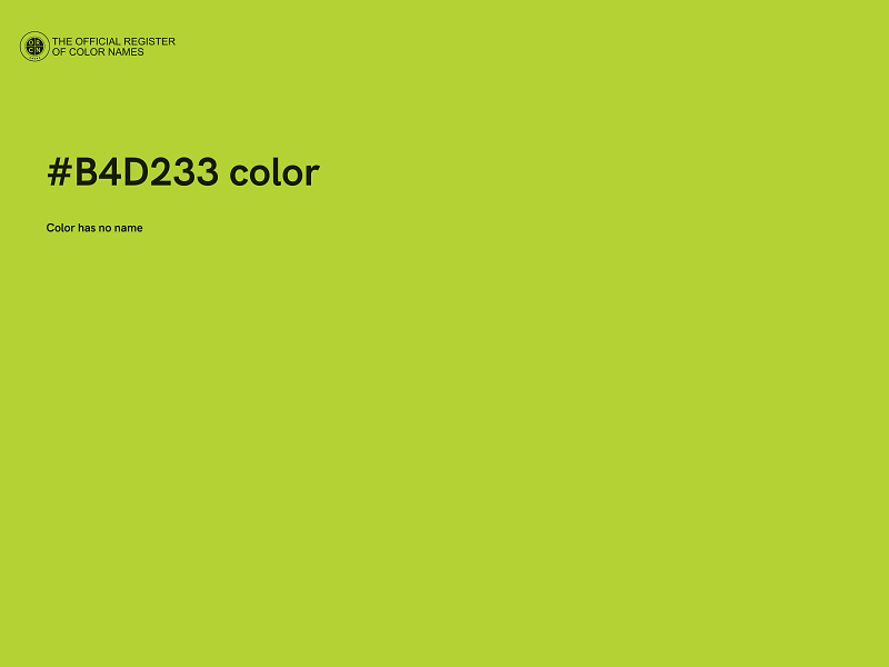 #B4D233 color image