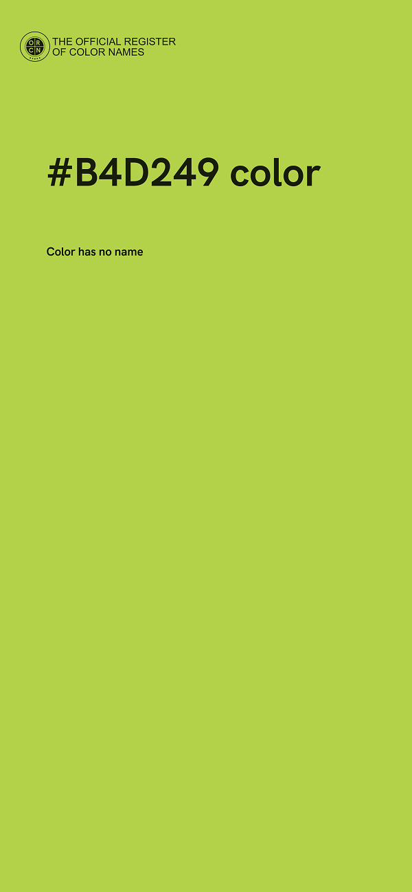 #B4D249 color image