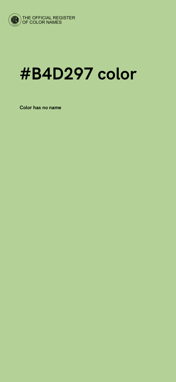 #B4D297 color image