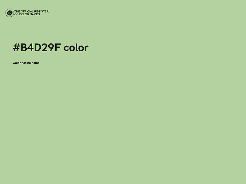 #B4D29F color image