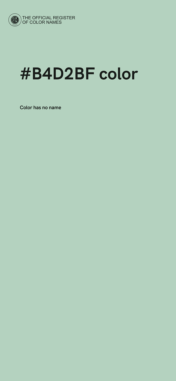 #B4D2BF color image