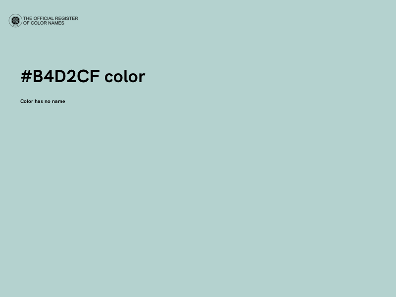 #B4D2CF color image