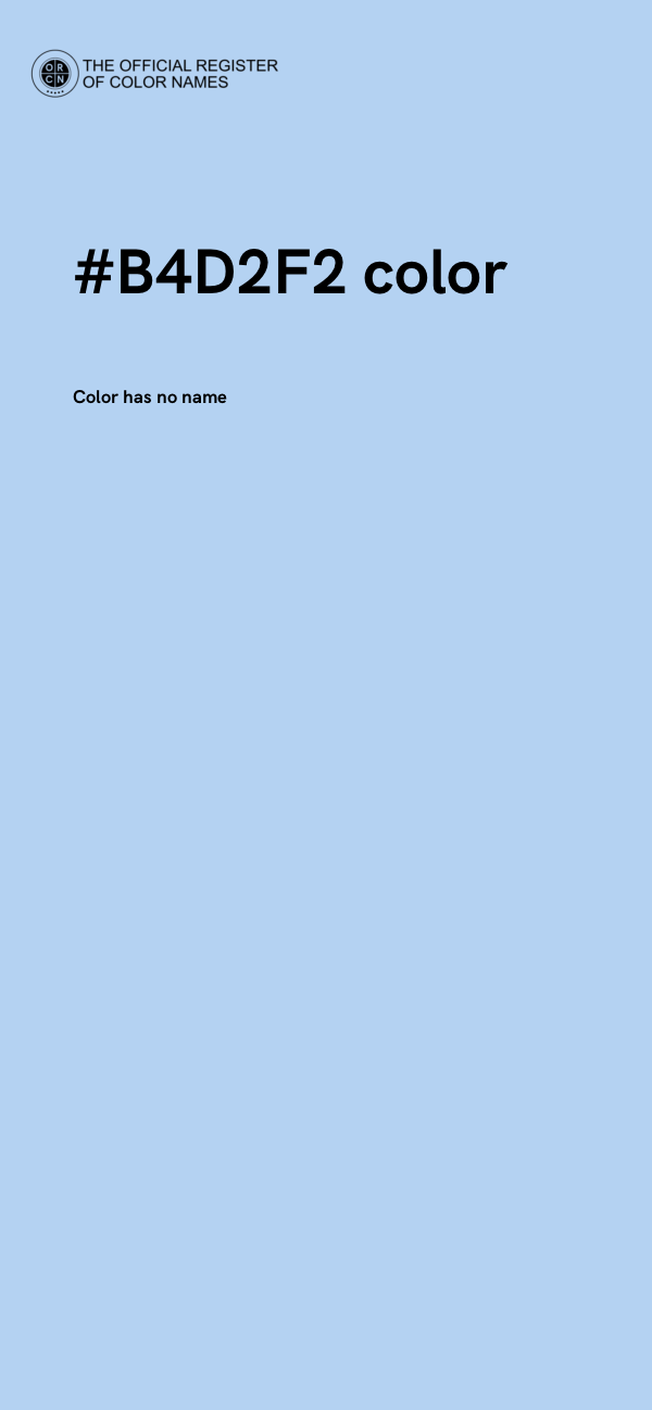 #B4D2F2 color image