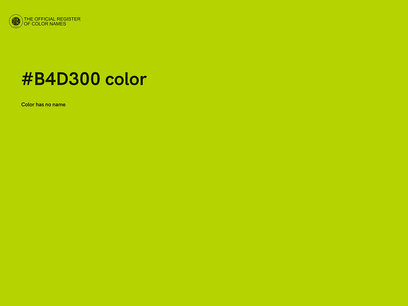 #B4D300 color image