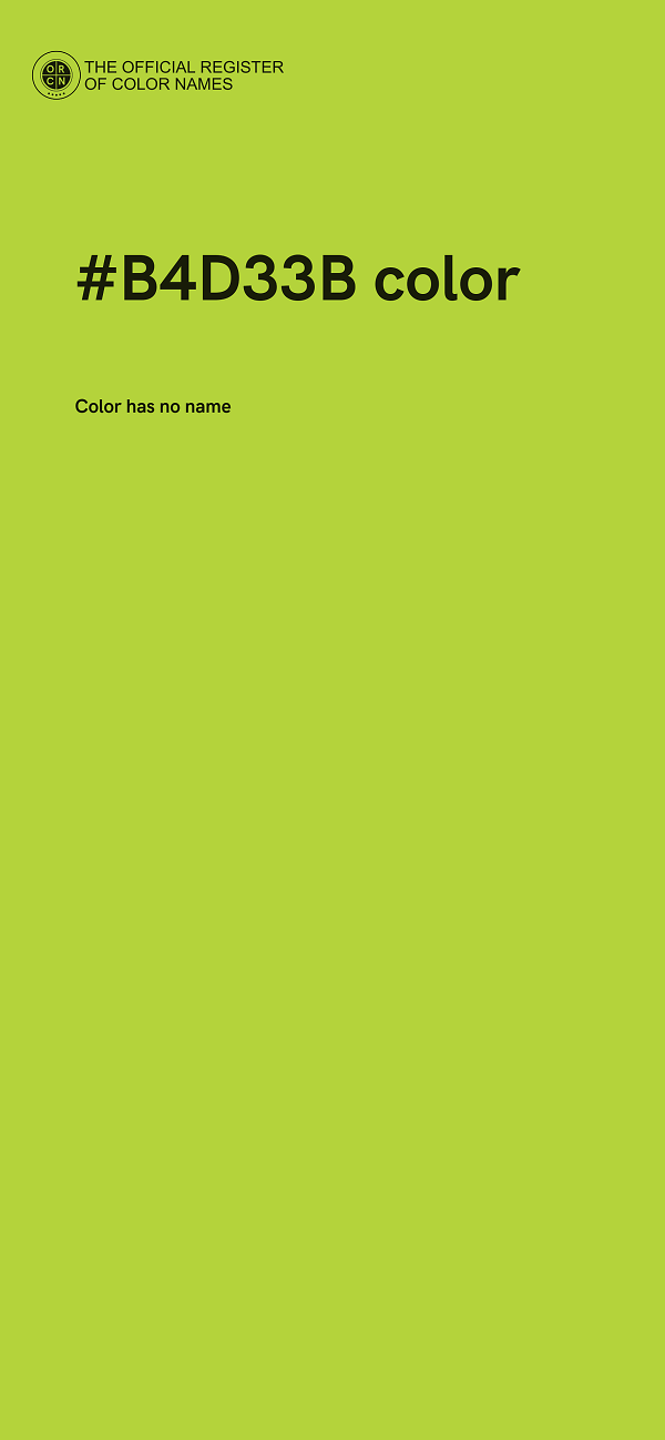 #B4D33B color image