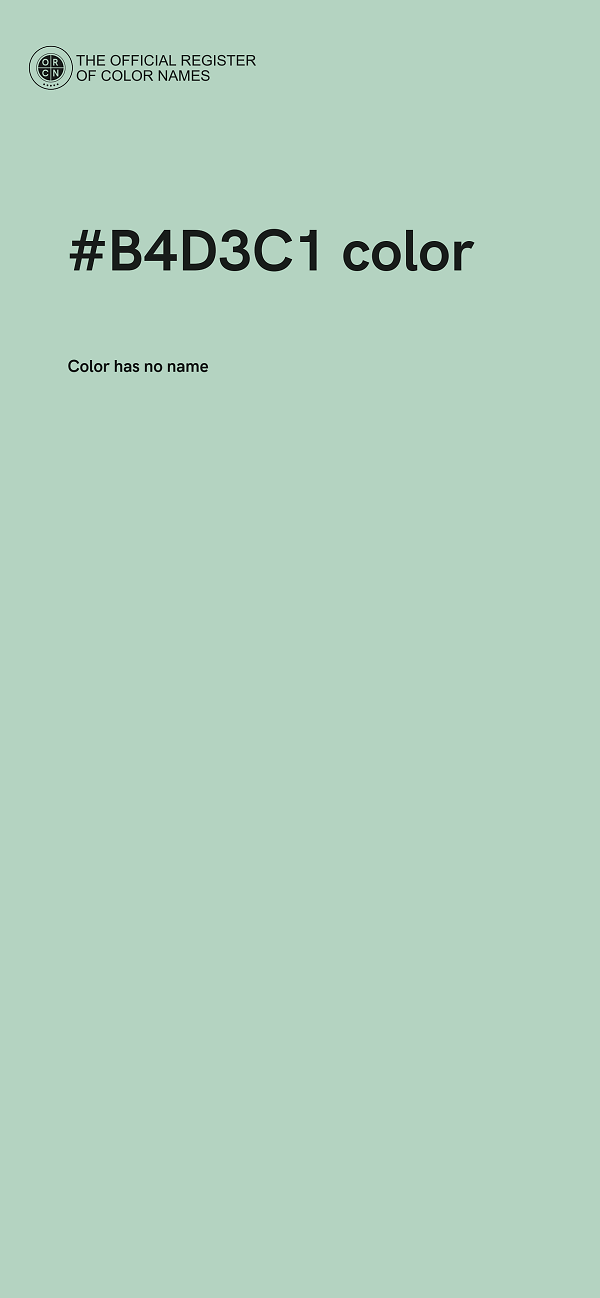 #B4D3C1 color image