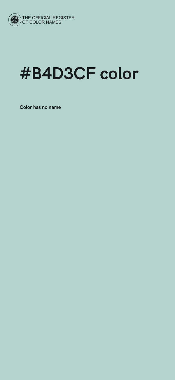 #B4D3CF color image