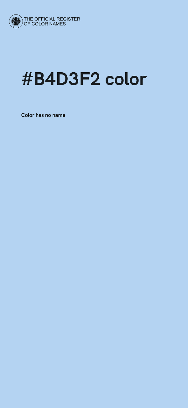 #B4D3F2 color image