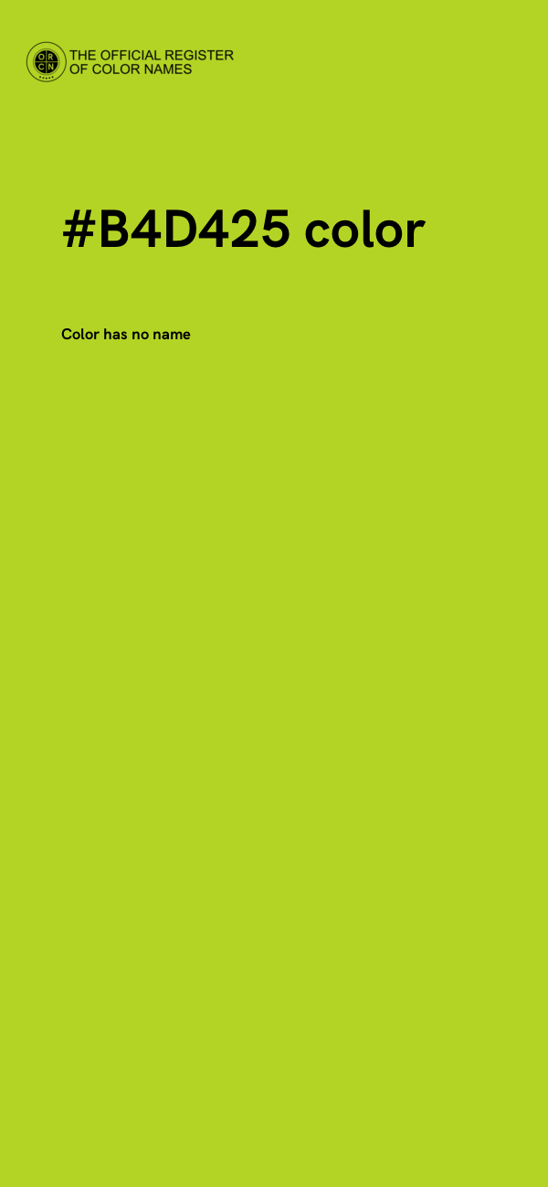 #B4D425 color image