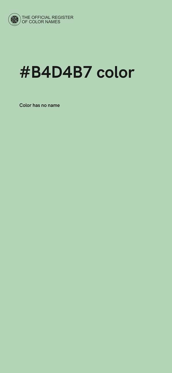 #B4D4B7 color image