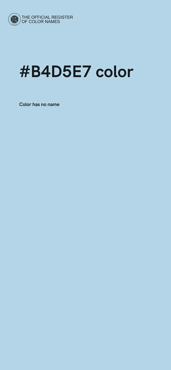 #B4D5E7 color image