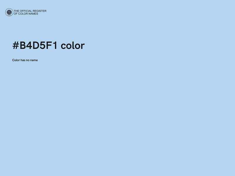 #B4D5F1 color image