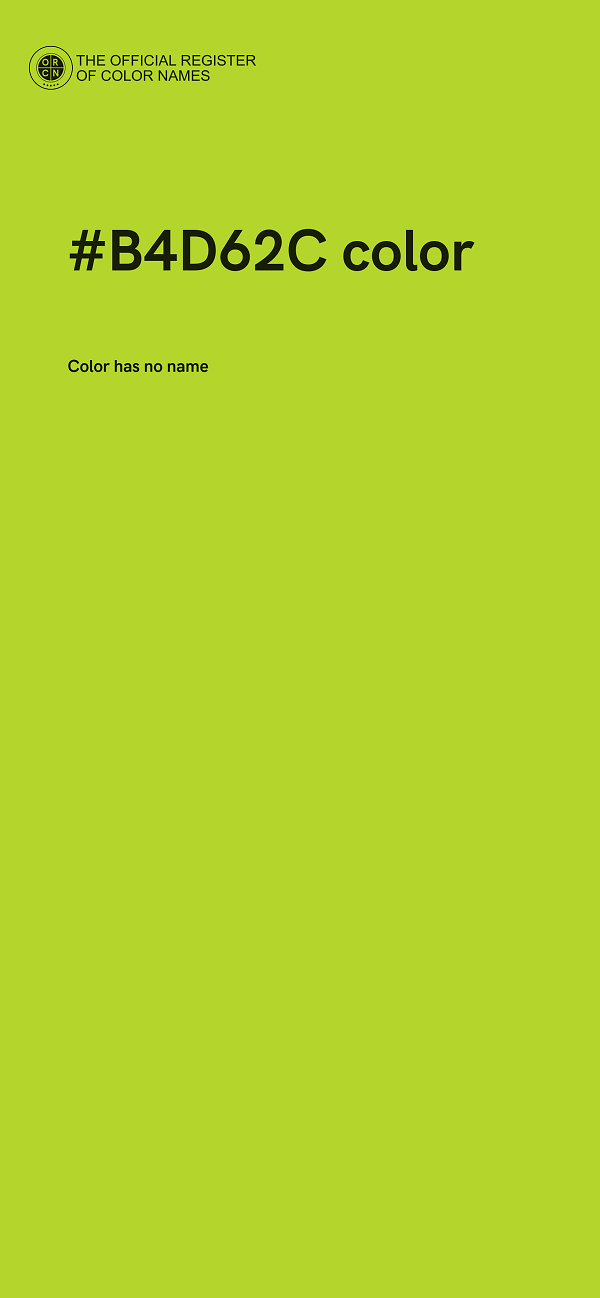 #B4D62C color image