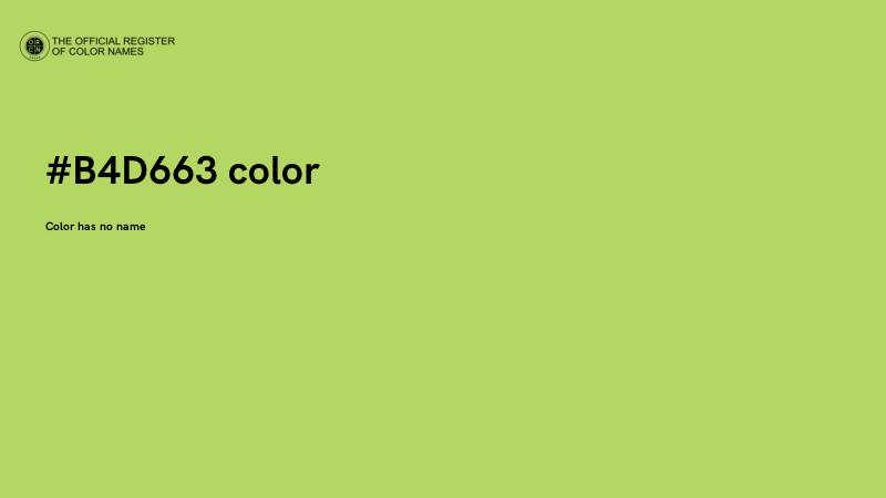 #B4D663 color image
