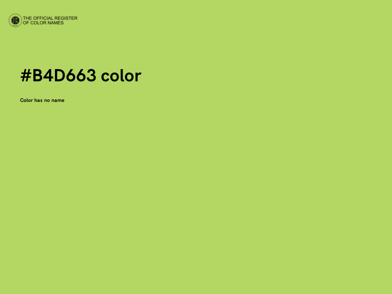 #B4D663 color image
