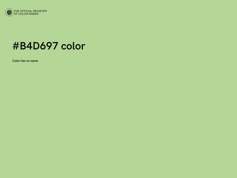 #B4D697 color image