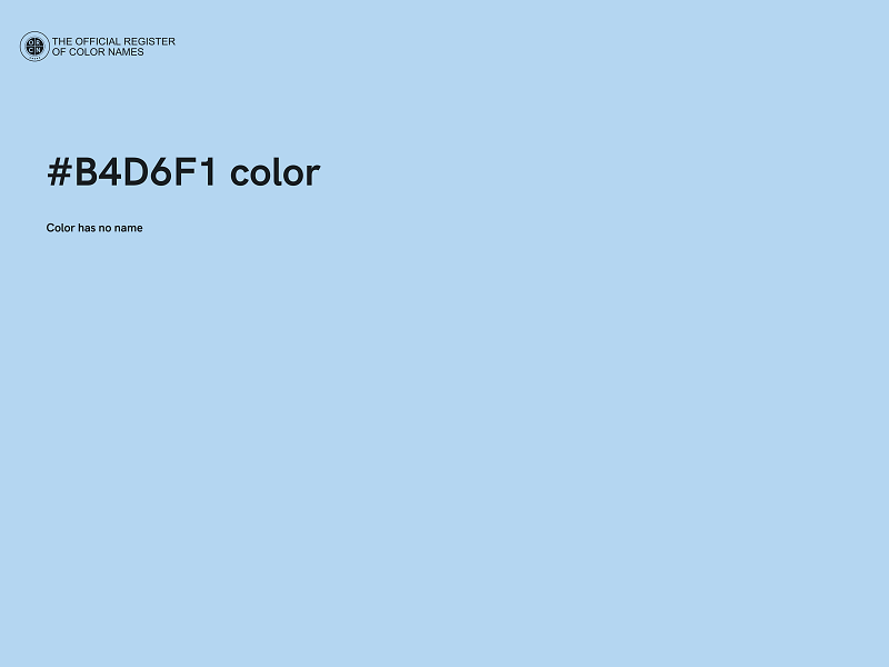 #B4D6F1 color image