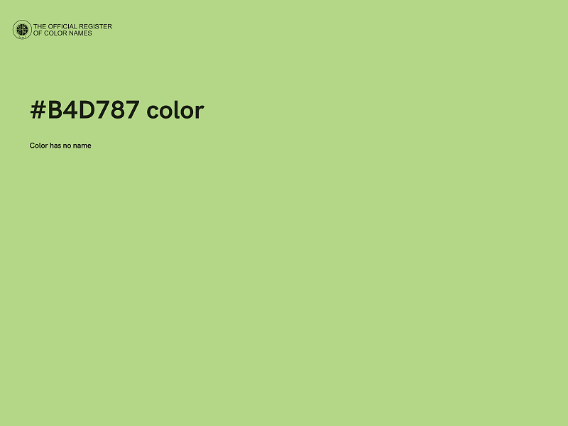 #B4D787 color image