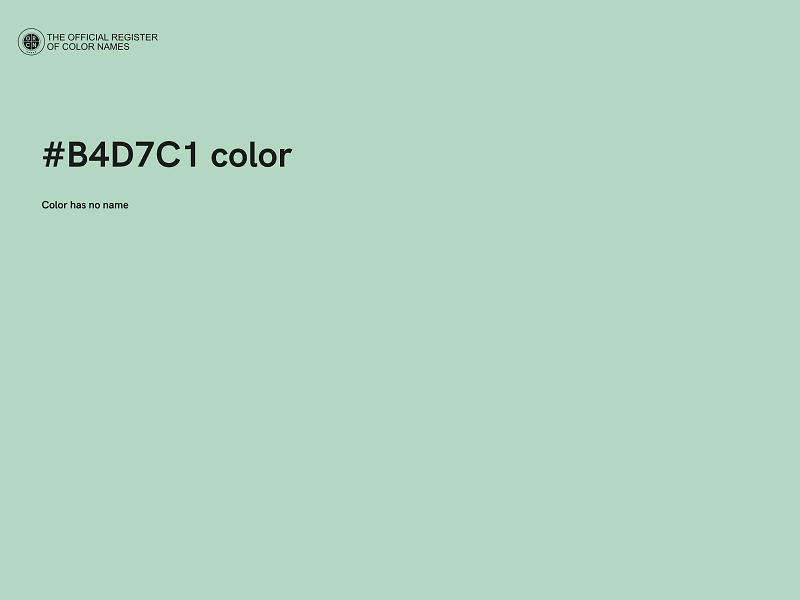 #B4D7C1 color image