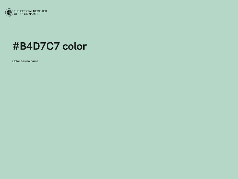 #B4D7C7 color image