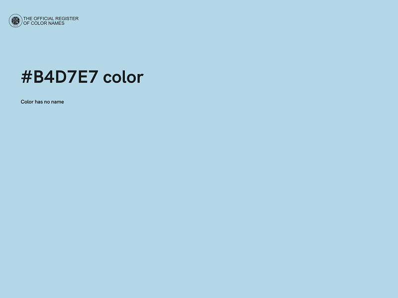 #B4D7E7 color image