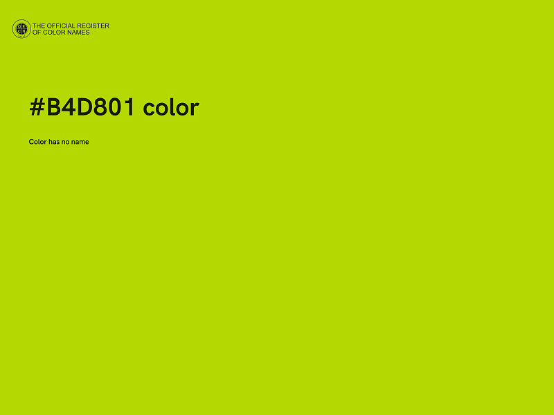 #B4D801 color image