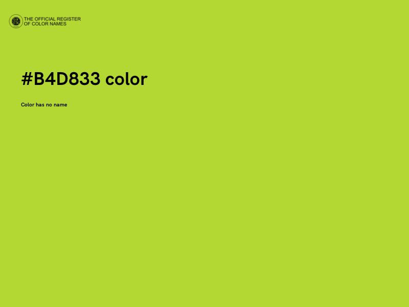 #B4D833 color image