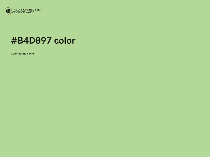 #B4D897 color image