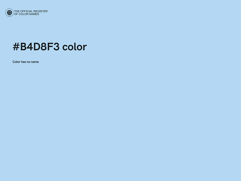 #B4D8F3 color image