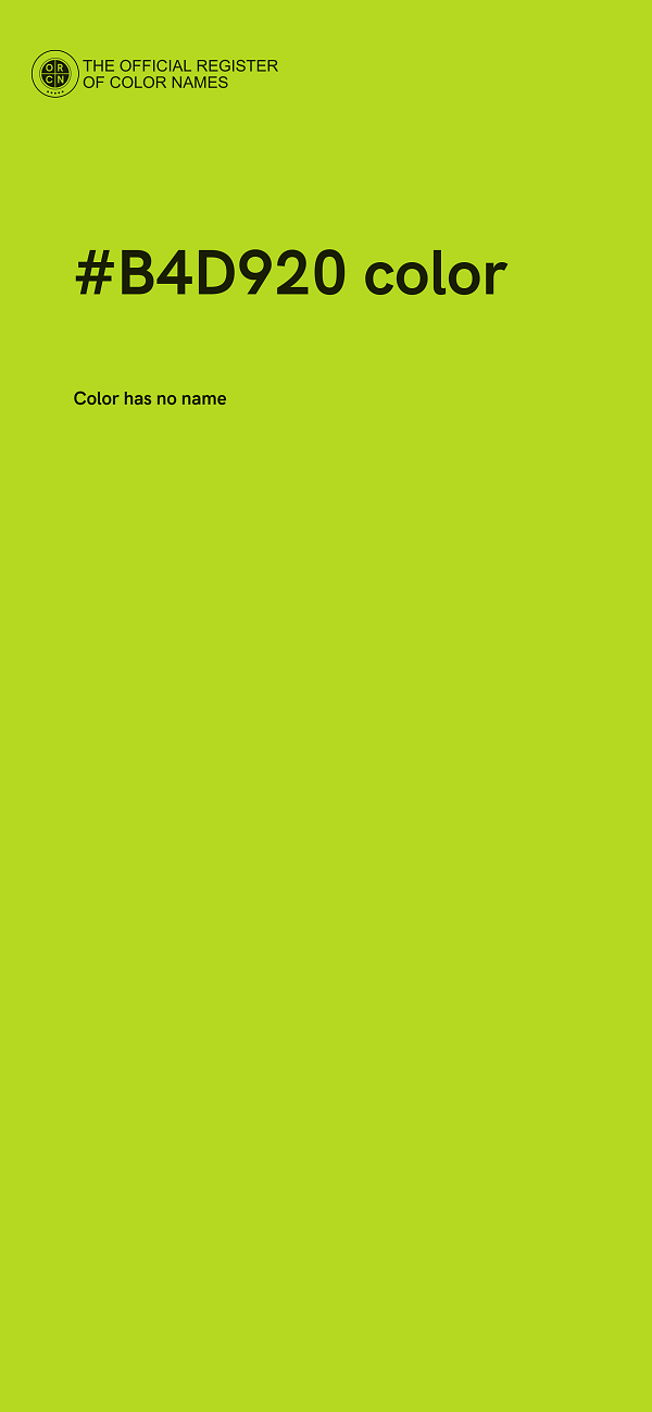 #B4D920 color image