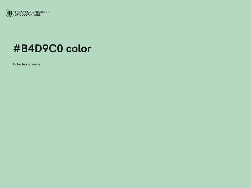 #B4D9C0 color image
