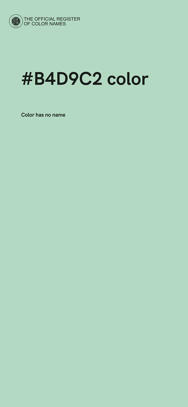 #B4D9C2 color image