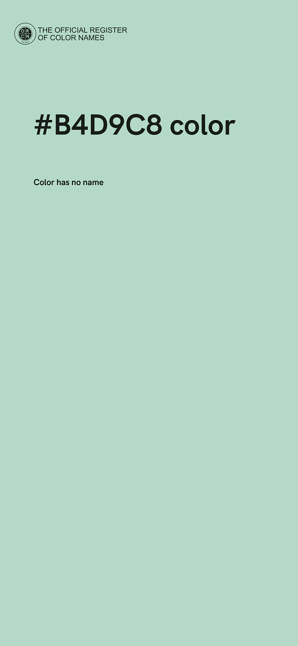 #B4D9C8 color image