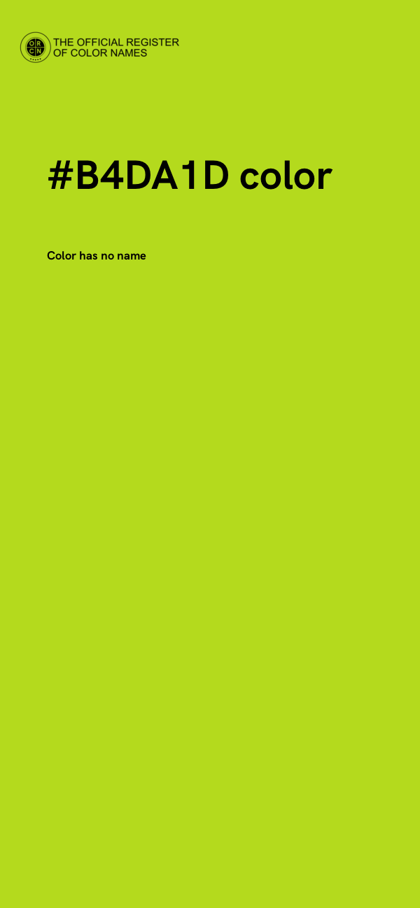#B4DA1D color image